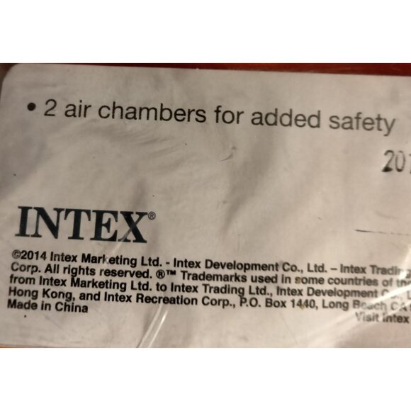 Intex Swimming Arm Bands Orange Vinyl Inflatable - Picture 9 of 9